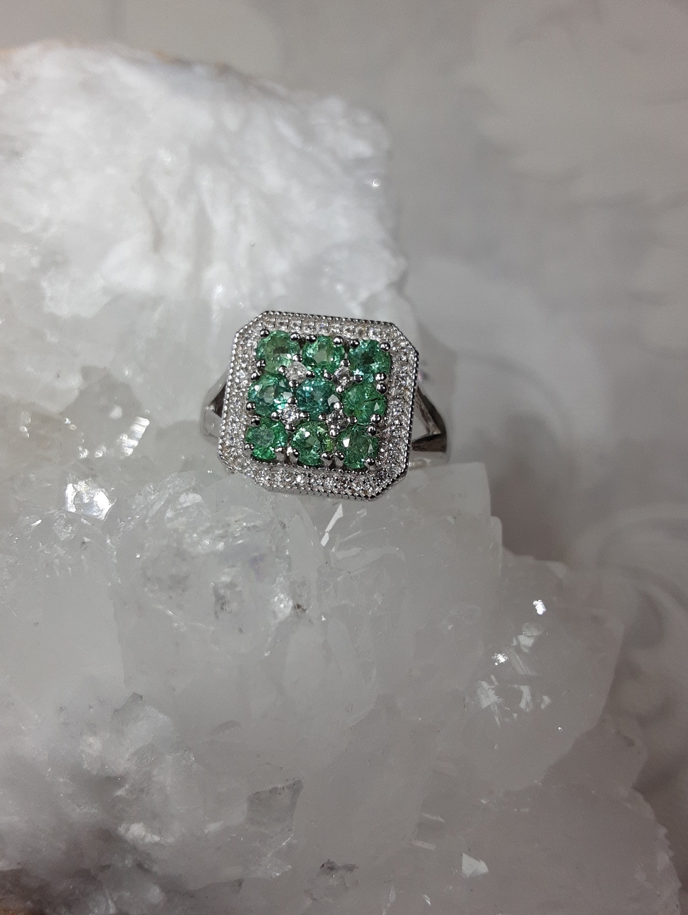 925 emerald ring.